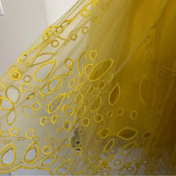 Anthropologie Let Me Be Eyelet Tulle Mini Dress - Picture 10 of 15